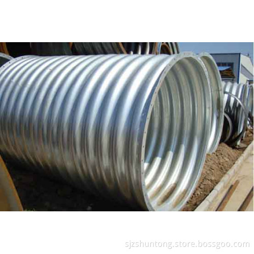 Circular Monoblock Corrugated Galvanized Culvert Pipe